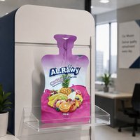 Sachets en plastique personnalisés pour boissons liquides avec paille, pour machine de remplissage de jus en aluminium, pochettes verticales à bec verseur