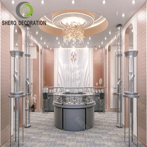 Présentoir à bijoux vitrine de comptoir de bijoux personnalisé meubles pour bijouterie aménagement intérieur - Product Image 5