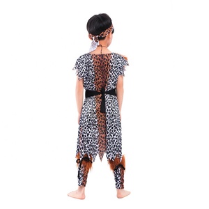 Costume d'Halloween pour enfants, costume de sauvage africain primitif, costume de performance de sauvages indiens - Product Image 3