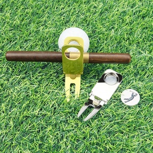 Marqueur de balle de golf, accessoires et produits en silicone pour marqueurs vierges et outils de réparation de divots, avec fourche, clip magnétique en métal et pince pour chapeau - Product Image 4