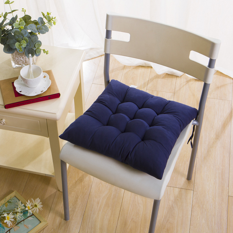 Bleu marine uni/bleu foncé-40*40