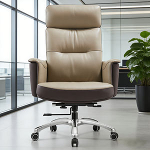 Chaise <span class=keywords><strong>de</strong></span> <span class=keywords><strong>bureau</strong></span> <span class=keywords><strong>de</strong></span> direction moderne en cuir <span class=keywords><strong>de</strong></span> haute qualité avec dossier haut pivotant, châssis d'avion, garantie <span class=keywords><strong>de</strong></span> 5 ans - Utilisation à domicile/au <span class=keywords><strong>bureau</strong></span> - Product Image 2