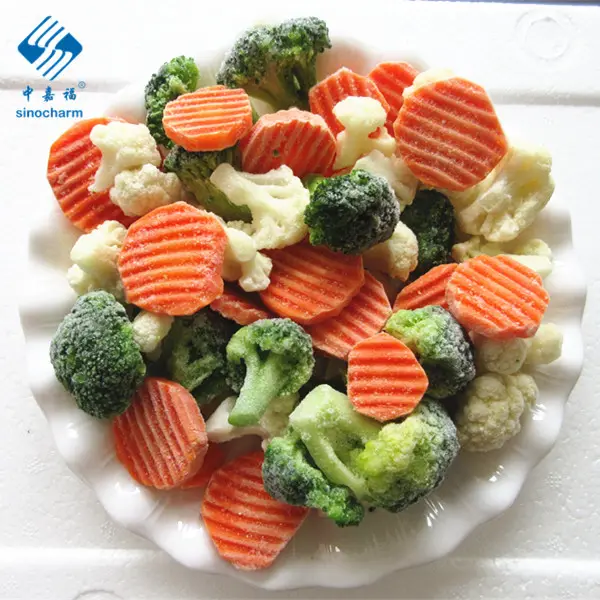 Verduras mixtas congeladas zanahoria Cauliflower brócoli