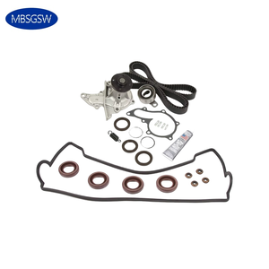 MBSGSW Kit de courroie de distribution Joint de pompe à eau pour Toyota Corolla Celica <span class=keywords><strong>Geo</strong></span> Prizm 7AFE 1.8L 1993-1997 TBKWP235 VS50440R TBKVC235 - Product Image 1