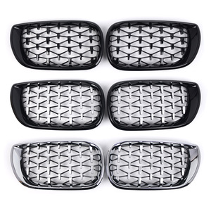 Parrilla delantera estilo Meteor Diamond para BMW Serie 3 E46, de plástico ABS, para actualización o reequipamiento. - Product Image 1