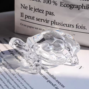 Novedad: Figura Decorativa de Cristal con Forma de Tortuga, Ecológica y Contemporánea, para Decoración del Hogar, Florero de Mesa, Amuleto Feng Shui para la Paz - Product Image 4