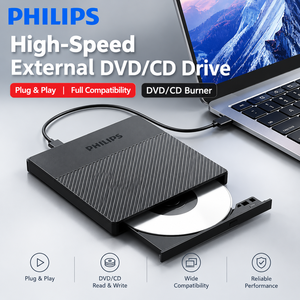 ไดรฟ์ออปติคอล USB แบบภายนอก เงียบ ความเร็วสูง สำหรับอ่านและเขียนข้อมูล สำหรับแล็ปท็อปและเดสก์ท็อป - Product Image 4