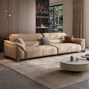 लिविंग रूम फर्नीचर सोफा आधुनिक नरम मखमली सोफा ठोस लकड़ी फ्रेम तीन सीटर connner सोफे घर के लिए उच्च गुणवत्ता लोकप्रिय सोफे - Product Image 3