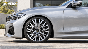 Pièces LS8250 pour Rolls Royce Maserati Bentley, jantes forgées multi-split Y Spoke Premium LS8250, face usinée noire, LSW Custom - Product Image 6