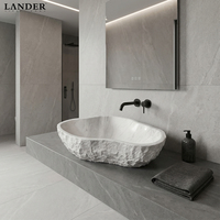 Landerstone Volakas Blanc Lavabo Toilette Marbre Salle De Bains Lavabo Hôtel Chambre Marbre Lavabo Lavabo