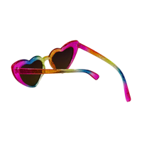2025 plus récent à la mode coeur forme arc-en-ciel cadre nouveauté lunettes de soleil lunettes de fête pour les femmes