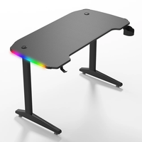 Bureau de jeu RGB Wquantum, bureau réglable en hauteur, bureau assis-debout moderne en métal, mobilier de bureau à domicile avec garantie de 3 à 5 ans