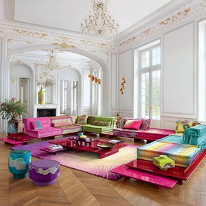 EU Living Room Furniture Floor <b>Sofas</b> Modular <b>Set</b> Mah Jong Sectional Couch Modern Mahjong - Product Image 2