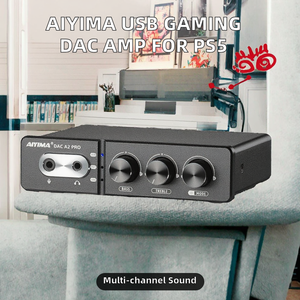 Amplificador de Audio para el Hogar AIYIMA, DAC USB para Juegos de PS5, Diseño Metálico de 2.0 Canales, Mini Decodificador Hub, Molde Privado - Product Image 2