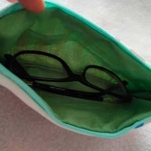 Custom Eco-Friendly Foldable Rainbow Striped Makeup Bag Portable Travel Ladies Cotton Canvas for Pouches Zip <b>Storage</b> Boho - Product Image 3