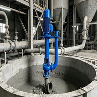 Pompe à boue submersible YZ anti-colmatage pour décharge de boues minières, pompe à boue verticale anti-colmatage, résistante à l'usure, grand débit