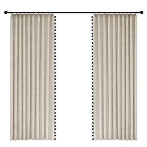 Rideaux jacquard chenille de luxe inspirés de l'abbaye de Downton <span class=keywords><strong>français</strong></span> moderne rétro romantique occultant haut de gamme corde tricotée plissée - Product Image 1