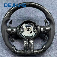 Volant de voiture en cuir et fibre de carbone forgée de haute qualité, prêt à l'emploi, pour BMW M3 M4 M5 M6 F15 F20 F22 F25 F31 F30 F12 F16