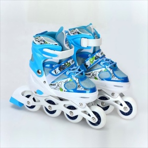 <span class=keywords><strong>Pattini</strong></span> <span class=keywords><strong>a</strong></span> <span class=keywords><strong>Rotelle</strong></span> in Pelle <span class=keywords><strong>a</strong></span> Due Linee per Donne, Uomini, Adulti e Bambini, Scarpe da Pattinaggio con 4 Ruote - Product Image 3