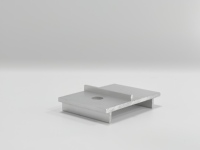 Accessoires de montage solaire Zhongxin, plaques de support pour modules photovoltaïques, supports de bordure, plaques d'espacement en alliage d'aluminium