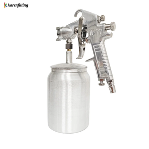 Pistolet de pulvérisation pneumatique W-77S pour laque et peinture, avec pot en plastique, pour peinture marbrée et réservoir sous pression - Product Image 3