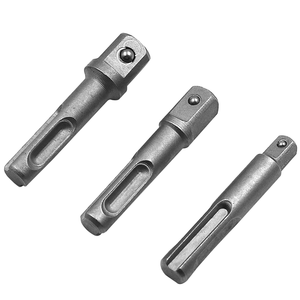 Set di 3 Adattatori SDS per Trapano a Percussione 3/8 <span class=keywords><strong>1</strong></span>/<span class=keywords><strong>4</strong></span> <span class=keywords><strong>1</strong></span>/2\" Convertitore 4mm per Punte da Trapano - HANSHEN HS0286 - Product Image 2