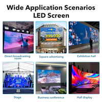 Pantalla LED de Alquiler para Escenarios Interiores y Exteriores de 500x1000 mm, Paneles de Pantalla LED P3.91 para Telón de Fondo
