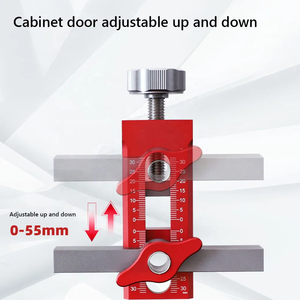 Durable Cabinet <strong>Door</strong> <strong>Hinge</strong> Mounting Jig Set Aluminum Alloy <strong>Adjustable</strong> Template <strong>Tool</strong> for Efficient Cabinet Installation - Product Image 3