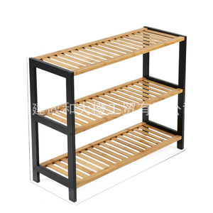 Three Layer Bamboo <b>Shoe</b> <b>Rack</b> Modern Minimalist Design Dustproof <b>Storage</b> Living Room Furniture Freestanding Multi Functional - Product Image 5