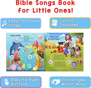 Cantici Biblici Cristiani: 15 Canzoni della Fede per i Più Piccoli, Libri Musicali per Bambini con 28 Pulsanti - Product Image 4