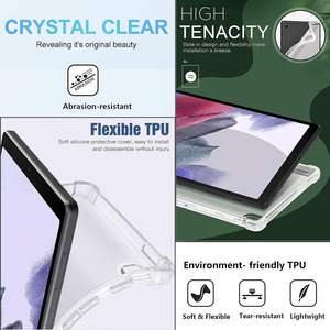 <span class=keywords><strong>Housse</strong></span> de <span class=keywords><strong>tablette</strong></span> en TPU souple transparente pour <span class=keywords><strong>Samsung</strong></span> Galaxy Tab <span class=keywords><strong>A7</strong></span> Lite 8.7 ''T220 T225 étui antichoc <span class=keywords><strong>Protection</strong></span> d'angle étui mince - Product Image 4