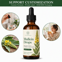 Tetes Mullein dengan Ekstrak Daun dan Bunga Mullein Alami Bahan Berkualitas Premium Langsung dari Pabrik OEM ODM Grosir
