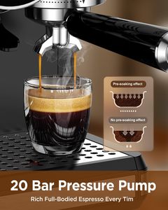 Machine à expresso avec moulin intégré, 20 bars, <span class=keywords><strong>cafetière</strong></span> tout-en-un avec mousseur à lait, fonction cold brew, 30 réglages de mouture CM5510 - Product Image 3