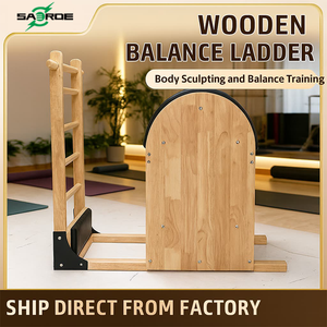 SAERDE <b>Ladder</b> Barrel for Pilates Reformer Training with Foldable Design and Soft Leather Surface <b>Ladder</b> Barrel - Product Image 4