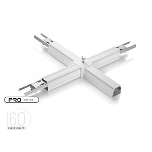 Connecteur linéaire en forme de X moderne pour luminaire suspendu LED linéaire SKU-1385 48v/220v Rail de piste en aluminium pour bureau - Product Image 3