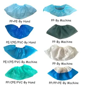 Copriscarpe monouso in tessuto Non tessuto con stampa PP copriscarpe antiscivolo impermeabile e resistente elastico