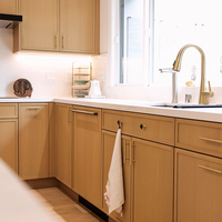 Armoires de cuisine en bois massif style Shaker, chêne blanc américain, 20 mm d'épaisseur, CBMMART
