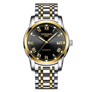 Montre pour homme avec cadran squeletté et bracelet en acier, montre à quartz étanche et élégante pour les affaires - Product Image 1