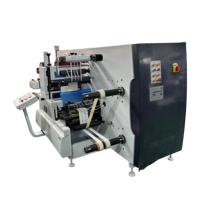 Machine de découpe semi-rotative pour étiquettes, machine de découpe automatique rotative pour codes-barres et adhésifs, alimentée par rouleaux de feuilles.
