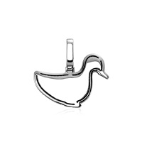 Collier tendance pour homme avec pendentif animal canard de dessin animé, entièrement pavé de zircons, style streetwear, vente en gros