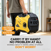 Generator Inverter Digital Super Senyap 3.5KW 3000 Watt Berbahan Bakar Bensin Dengan Gelombang Sinus Murni Stopkontak US