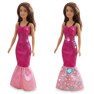 Ensemble de robes pour poupée en vinyle scintillante de 29 cm avec autocollants gemmes, kit de personnalisation DIY, boîte fenêtrée, cadeau pour jeu de mode - Product Image 4