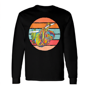 Camiseta de manga larga Lazy Sloth On Tree Doing Nothing Aquarell Nature - Product Image 2