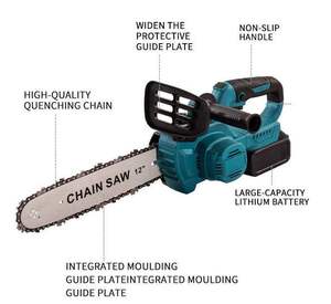 Scie à chaîne industrielle portable haute performance pour le bricolage, moteur sans balais 21V 2200W, <span class=keywords><strong>batterie</strong></span> au lithium pour le travail du bois, durable et facile à utiliser - Product Image 5