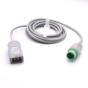 Câble d'électrocardiogramme (<span class=keywords><strong>ECG</strong></span>) Ultraview 3 fils avec électrodes à clips - Product Image 3