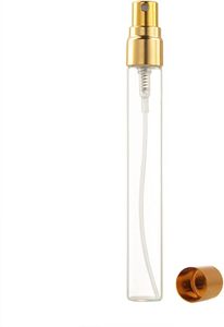 Flacon pulvérisateur de parfum en verre rechargeable, vide, rond, 10 ml, avec bouchon à vis, atomiseur de voyage portable, mini flacon de parfum à pulvérisation par le bas - Product Image 3