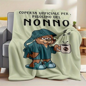 Manta de Franela con Estampado Moderno, Manta para Siesta, Reversible, Cálida y Acogedora para el Hogar y la Oficina, Impresión Personalizada OEM ODM - Product Image 2