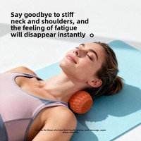Masseur vibrant en forme de cacahuète chauffant pour la relaxation musculaire, rouleau de mollet électrique pour le fitness et le yoga, rechargeable par USB