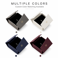 Boîte d'emballage de luxe personnalisée en carton blanc avec double ouverture à rabat, fermeture magnétique, pour montres, bijoux et bagues