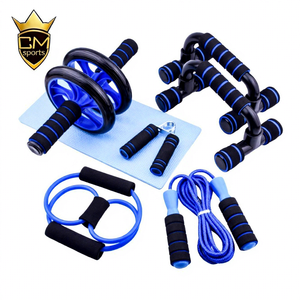 CHENGMO SPORTS - Juego de Ruedas para Abdominales con Agarraderas, Soporte para Flexiones y Cuerda para Saltar, para Gimnasio en Casa, <span class=keywords><strong>Precio</strong></span> de Fábrica, para Hombre y Mujer - Product Image 1